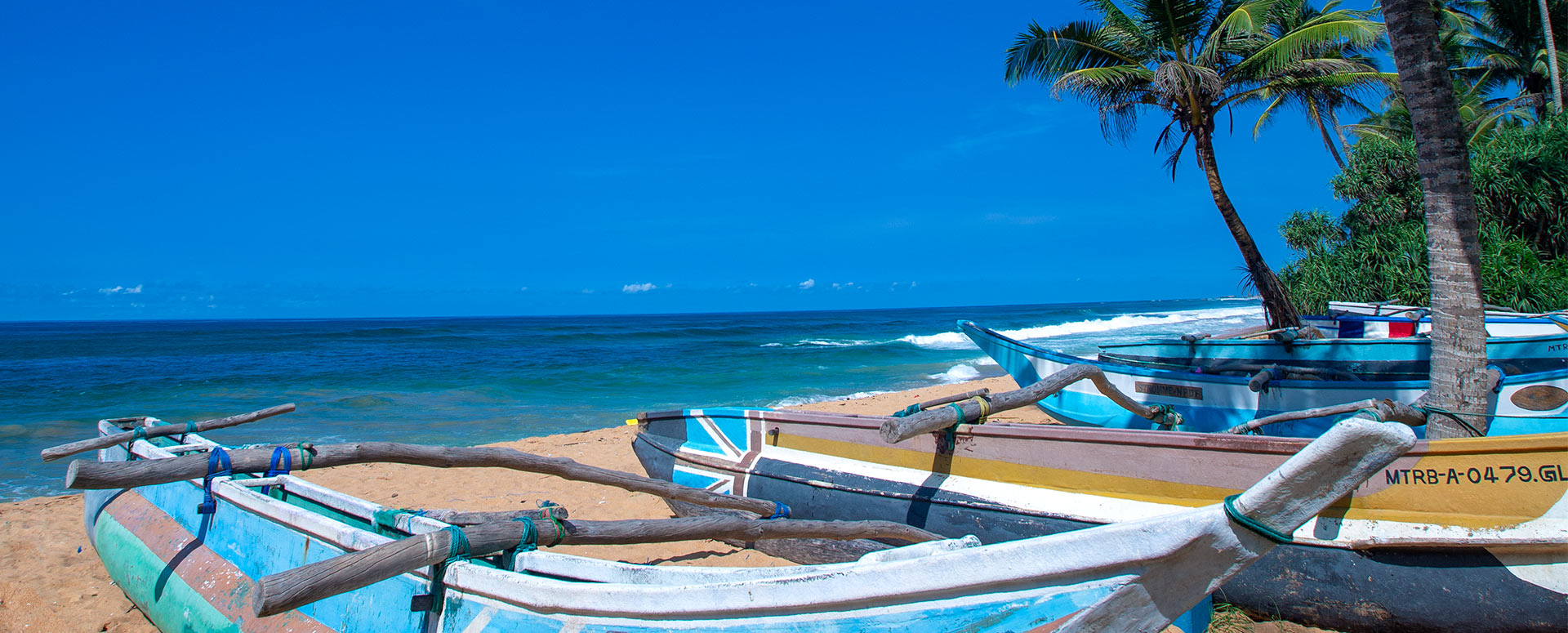 Hikkaduwa Beach Fishing Boats Haritha Villas